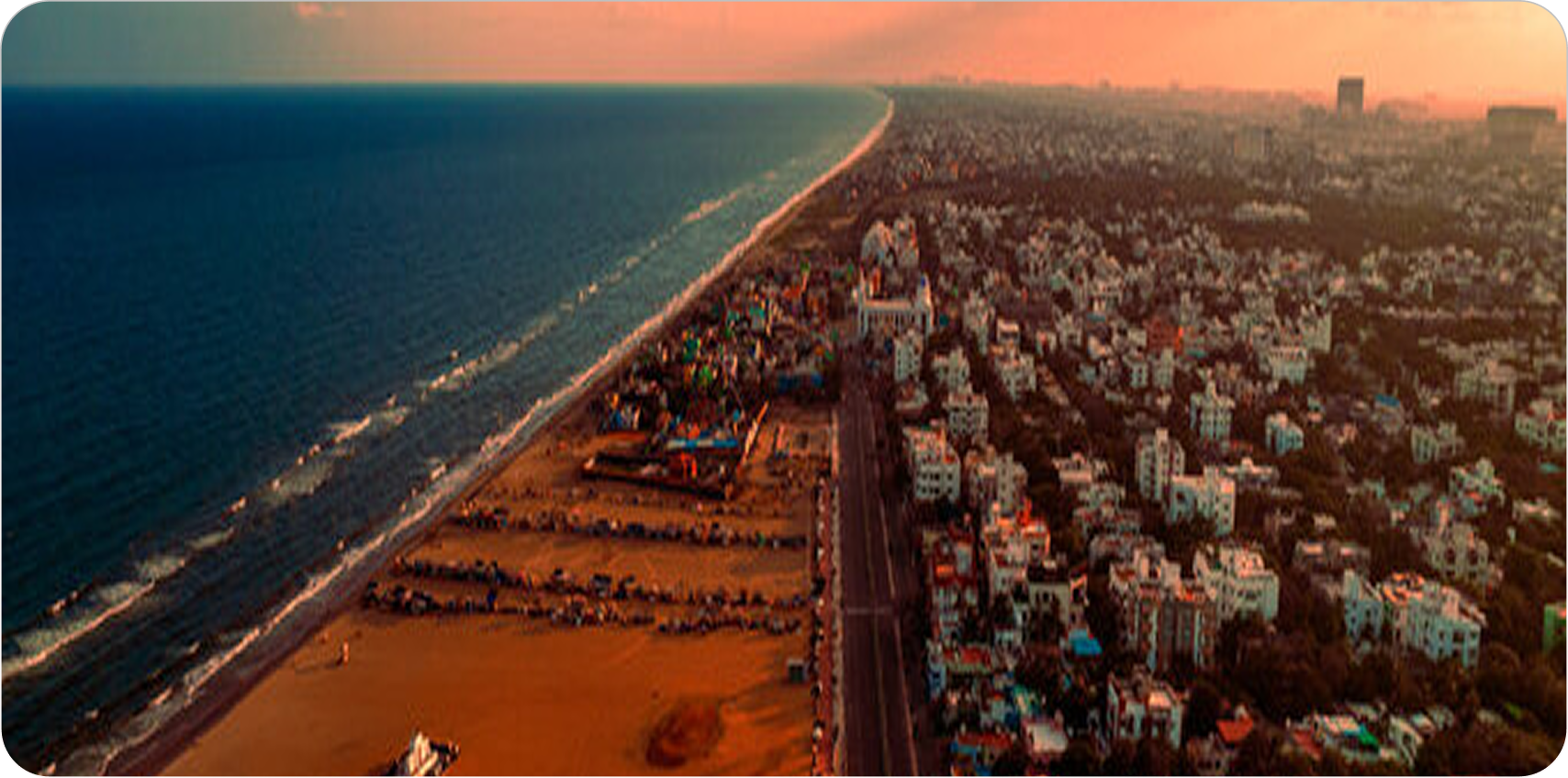 Chennai aerial view
